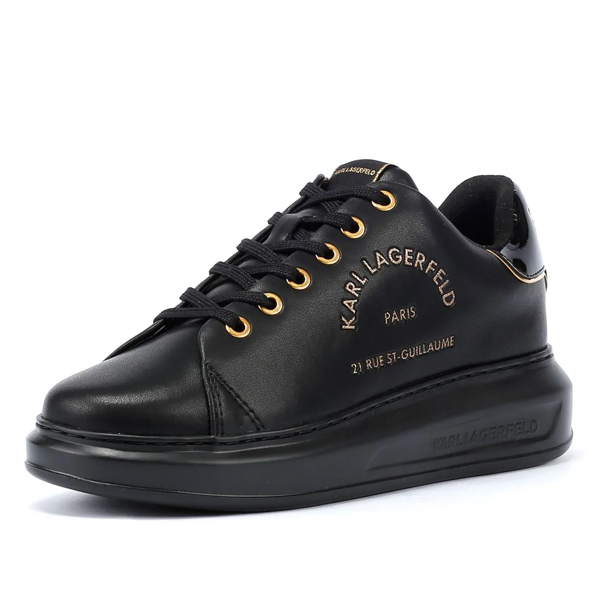 Karl Lagerfeld Kapri Metal Maison Glitter Women's Black/Gold Trainers