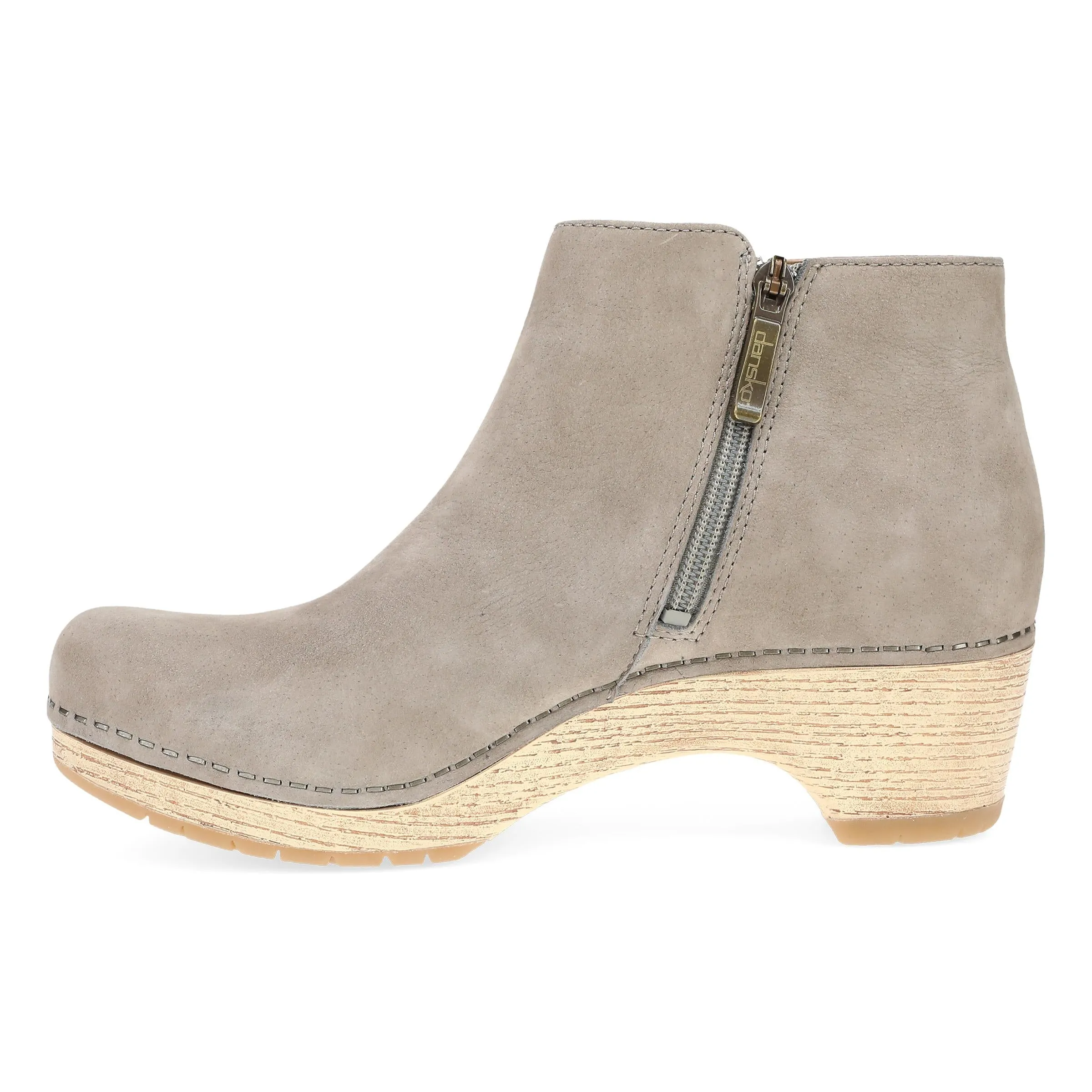 Lizanne Taupe Milled Nubuck