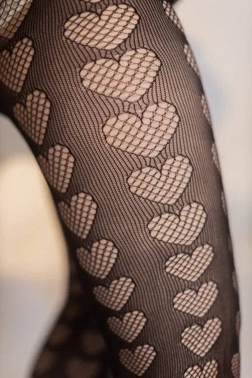 Oh My Hearts Net Tights