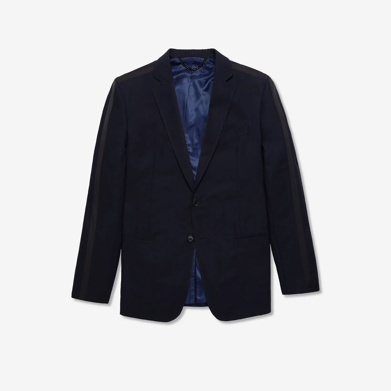 Panelled Sleeve Blazer Navy