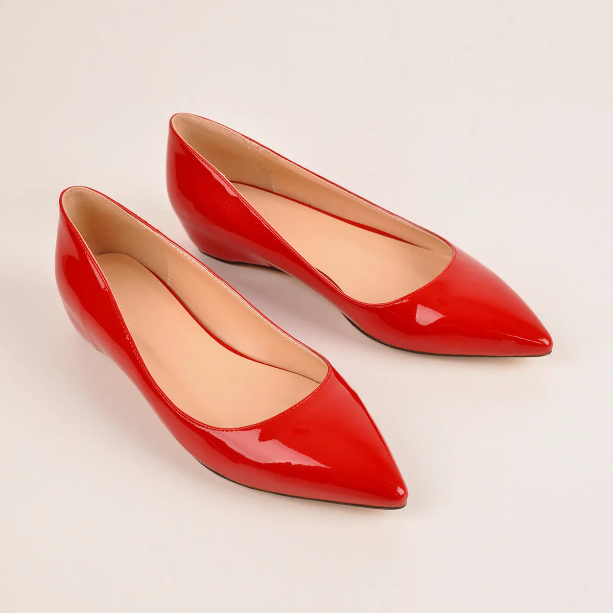 Red Daily Flat pumps