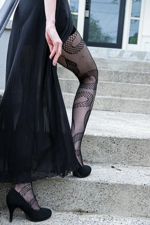 Snake Net Tights