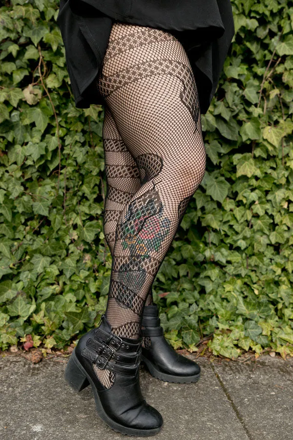 Snake Net Tights