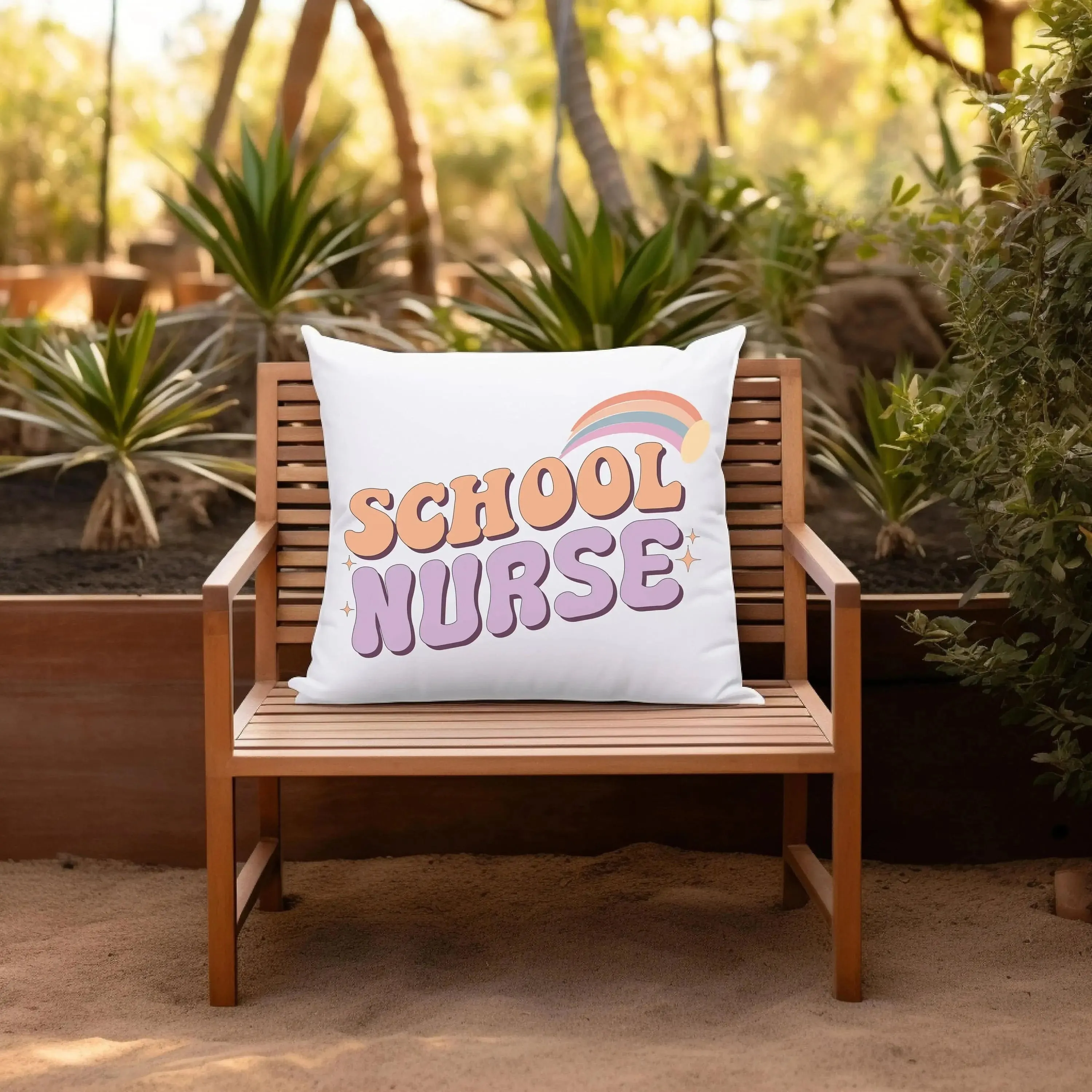 Supportive School Nurse Pillow - Square Cushion for Comfort and Style