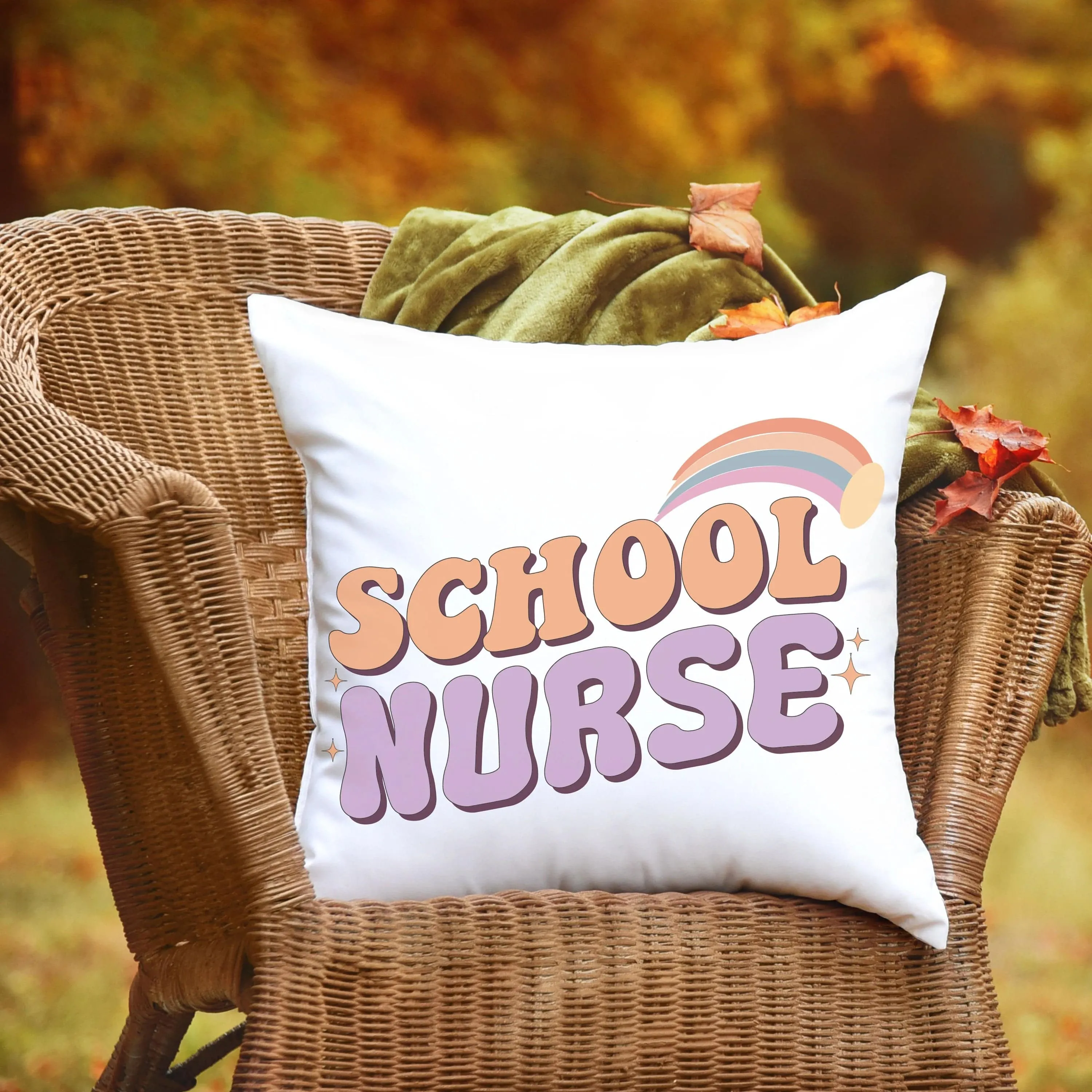 Supportive School Nurse Pillow - Square Cushion for Comfort and Style