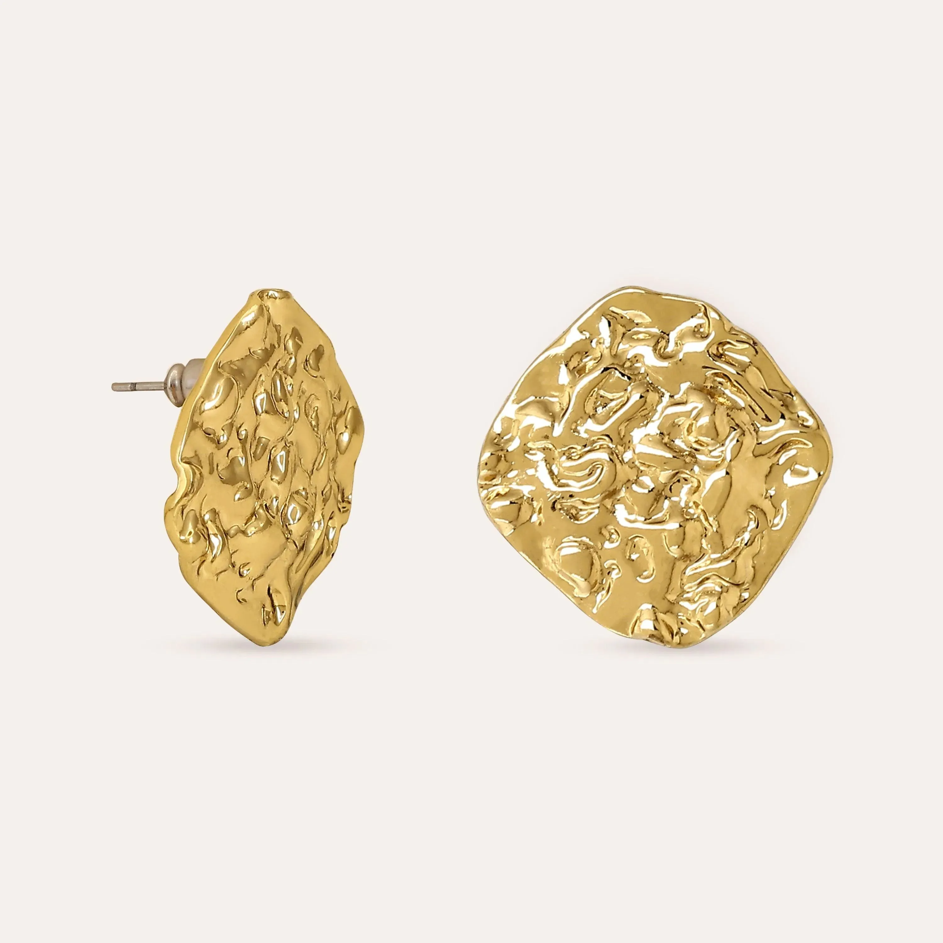 TFC Italian Luxury Gold Plated Stud Earrings