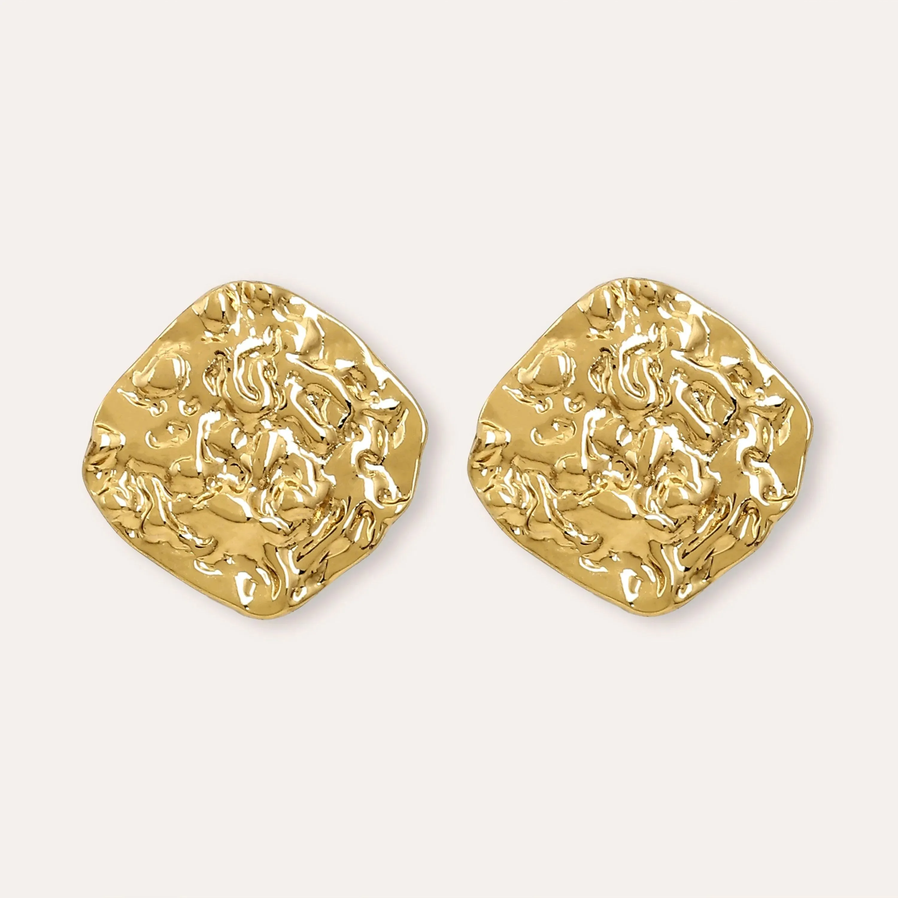 TFC Italian Luxury Gold Plated Stud Earrings