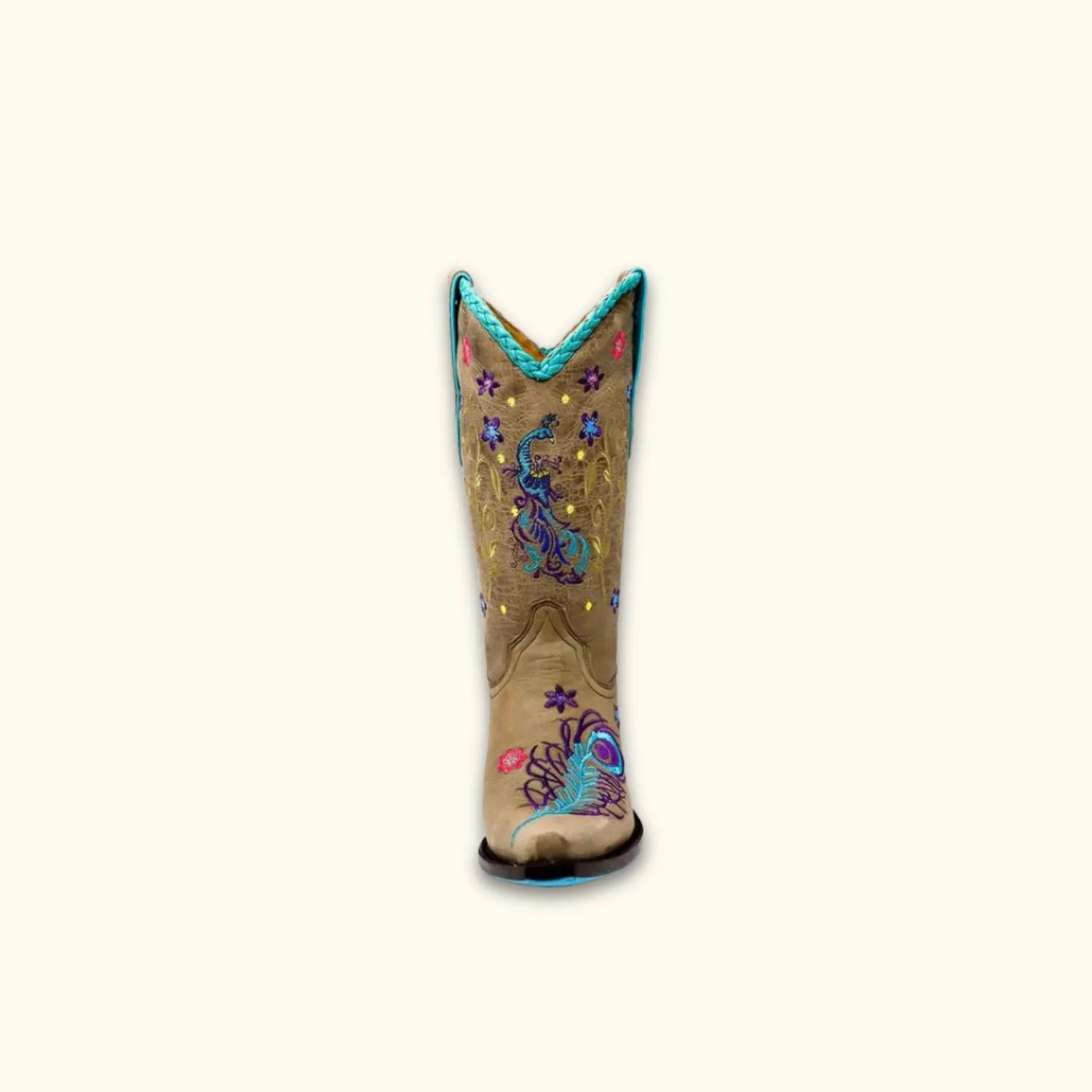 The Peacock Elegance - Women's Western Boots