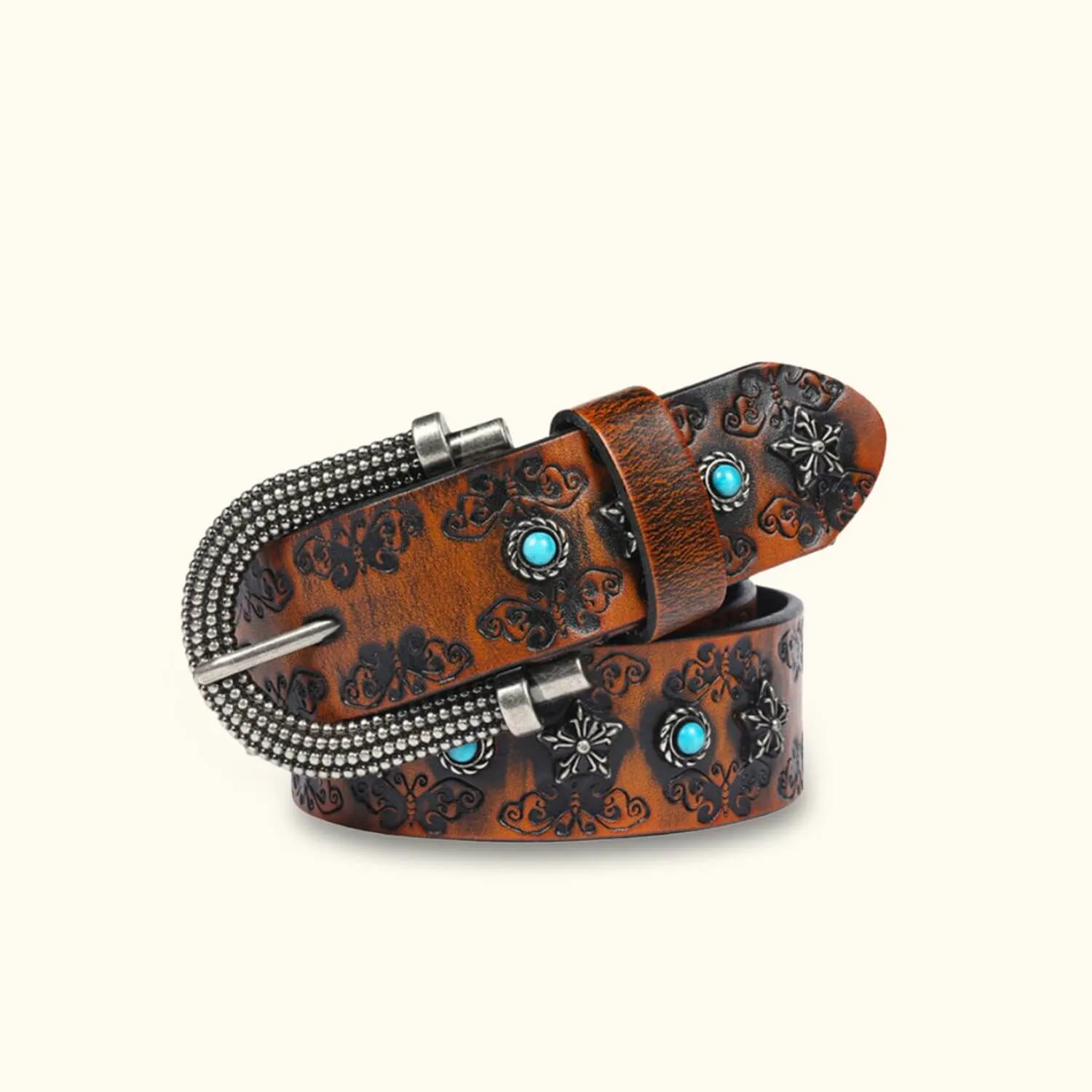 The Rancher's Pride - Turquoise Inlay Belt