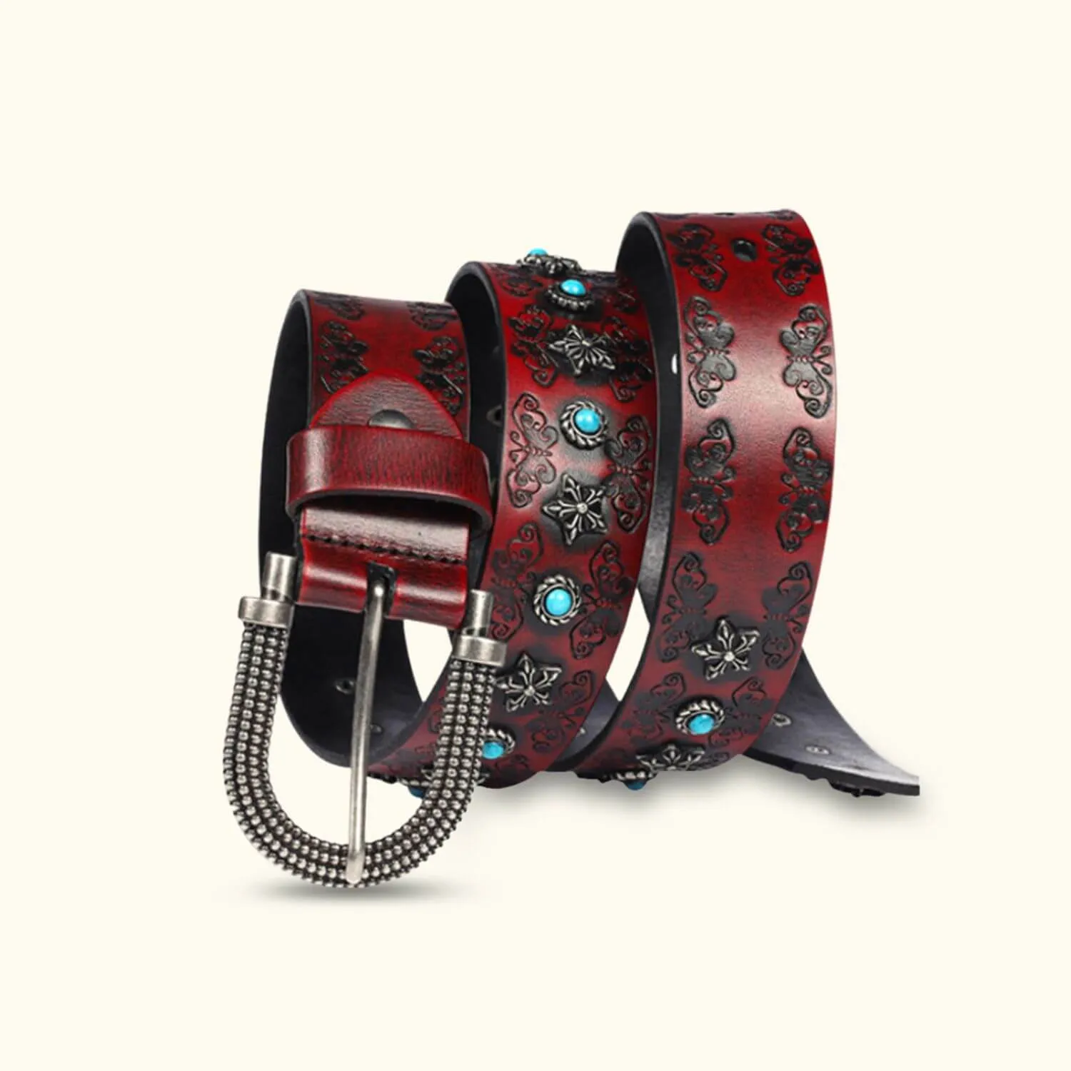 The Rancher's Pride - Turquoise Inlay Belt