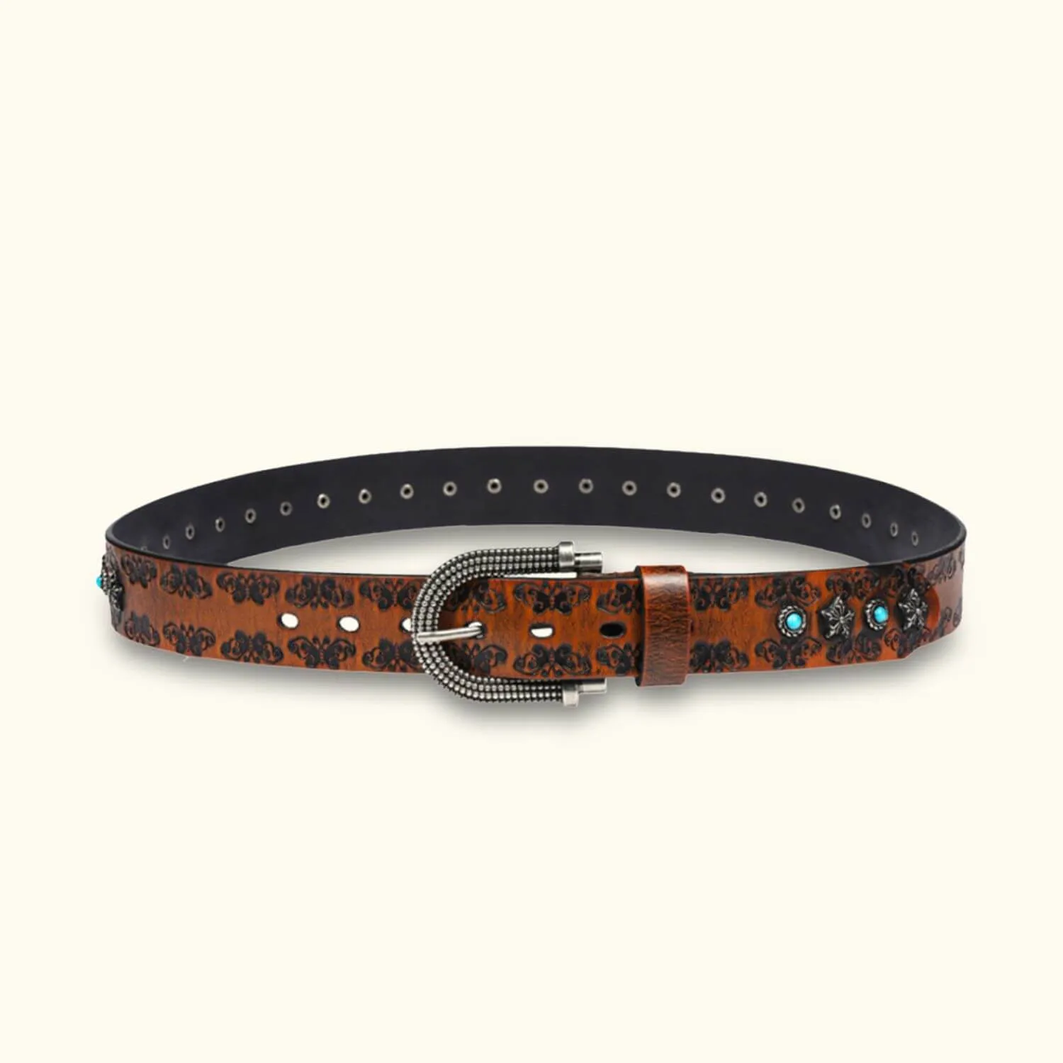 The Rancher's Pride - Turquoise Inlay Belt