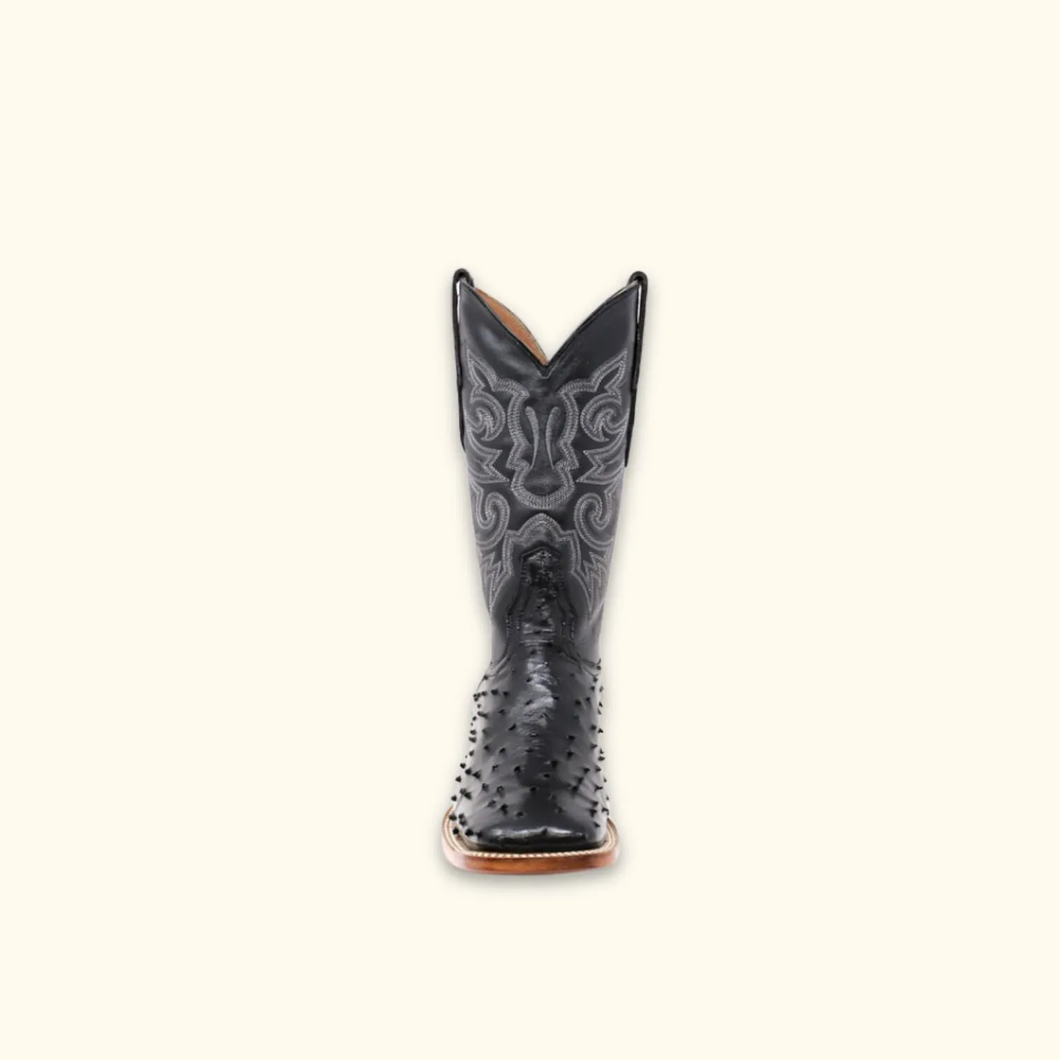 The Rustler Black Western Cowboy Boots