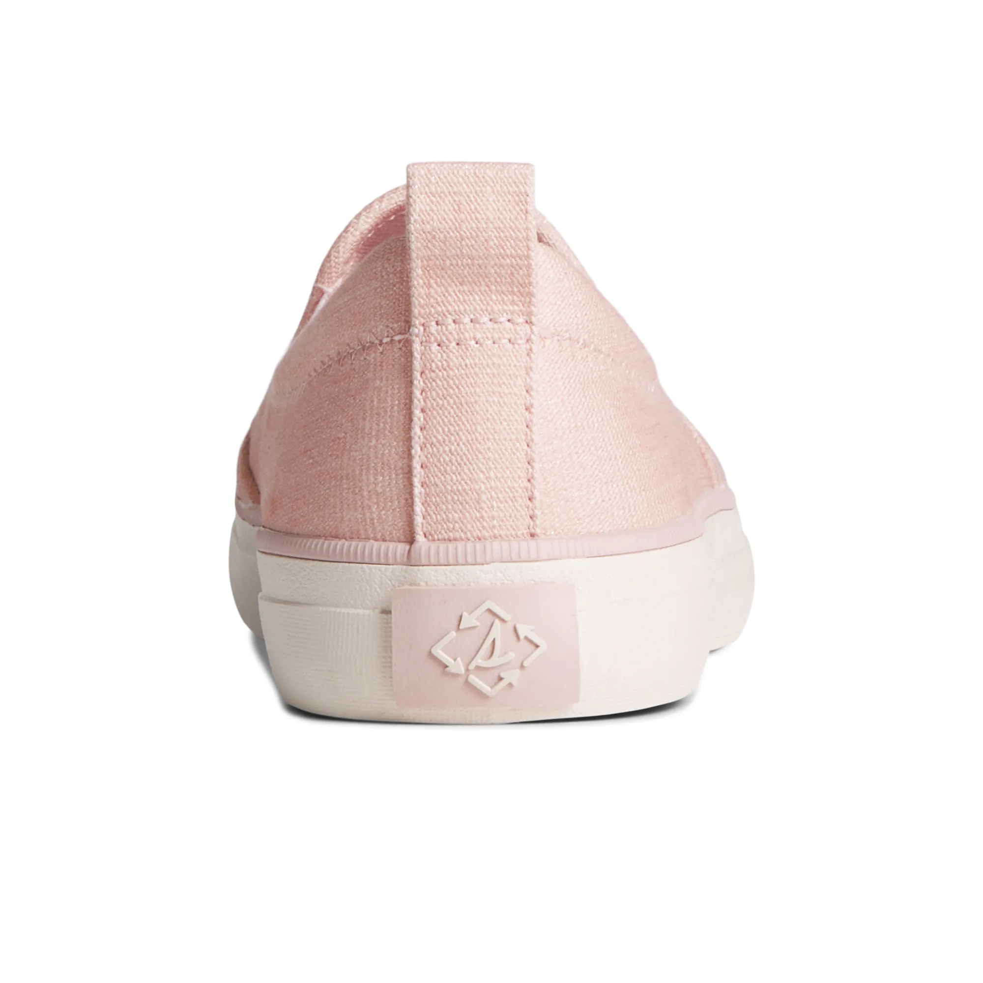 Women's Crest Twin Gore Shimmer Slip On Sneaker - Pink (STS88457)