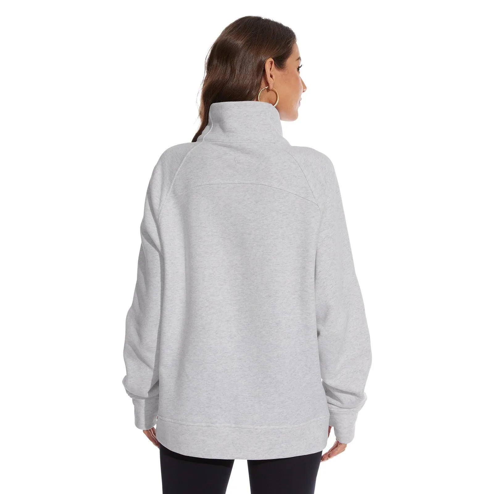 Women’s Oversized Half Zip Fleece Sweatshirts LB21W