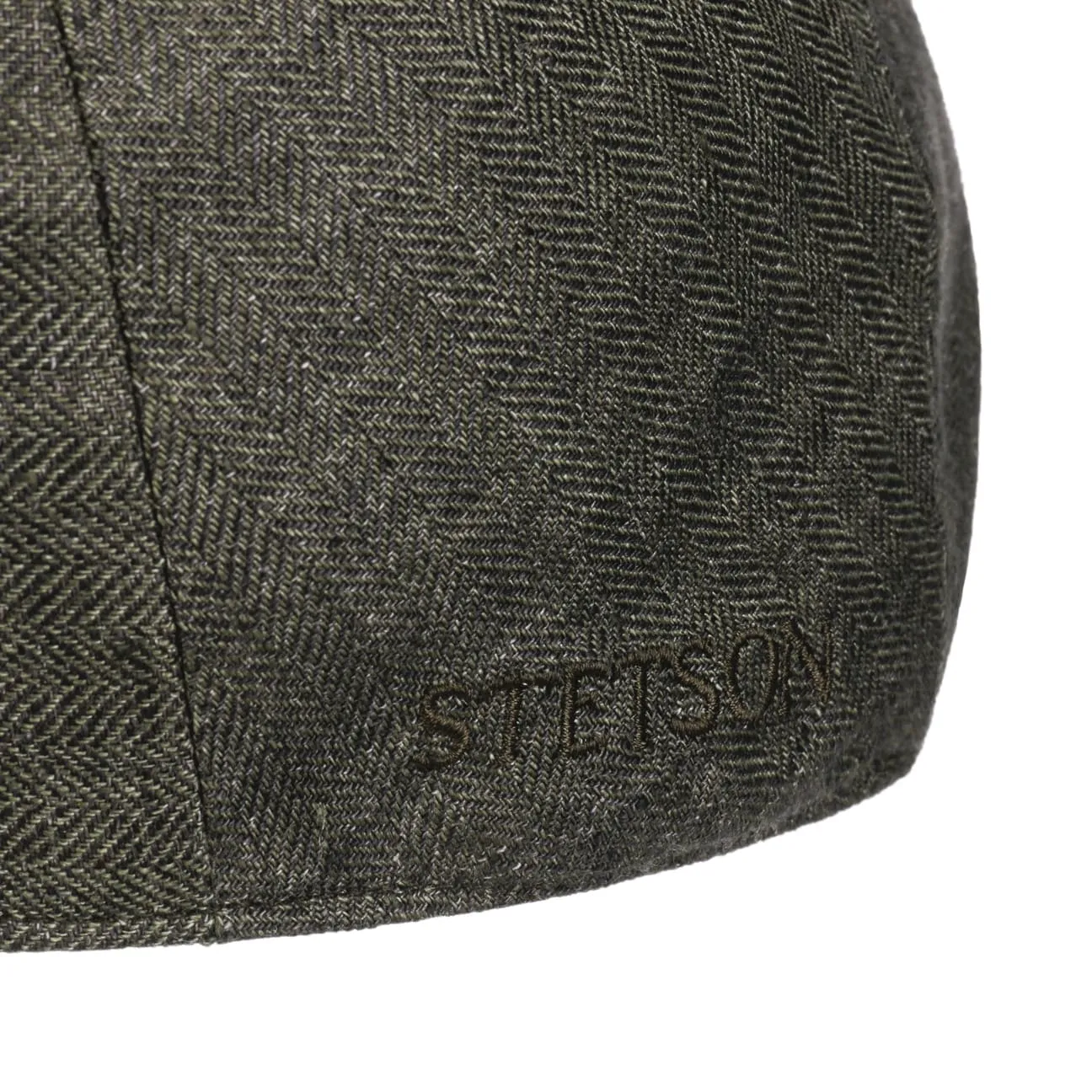 Woodfield Linen Flat Cap by Stetson