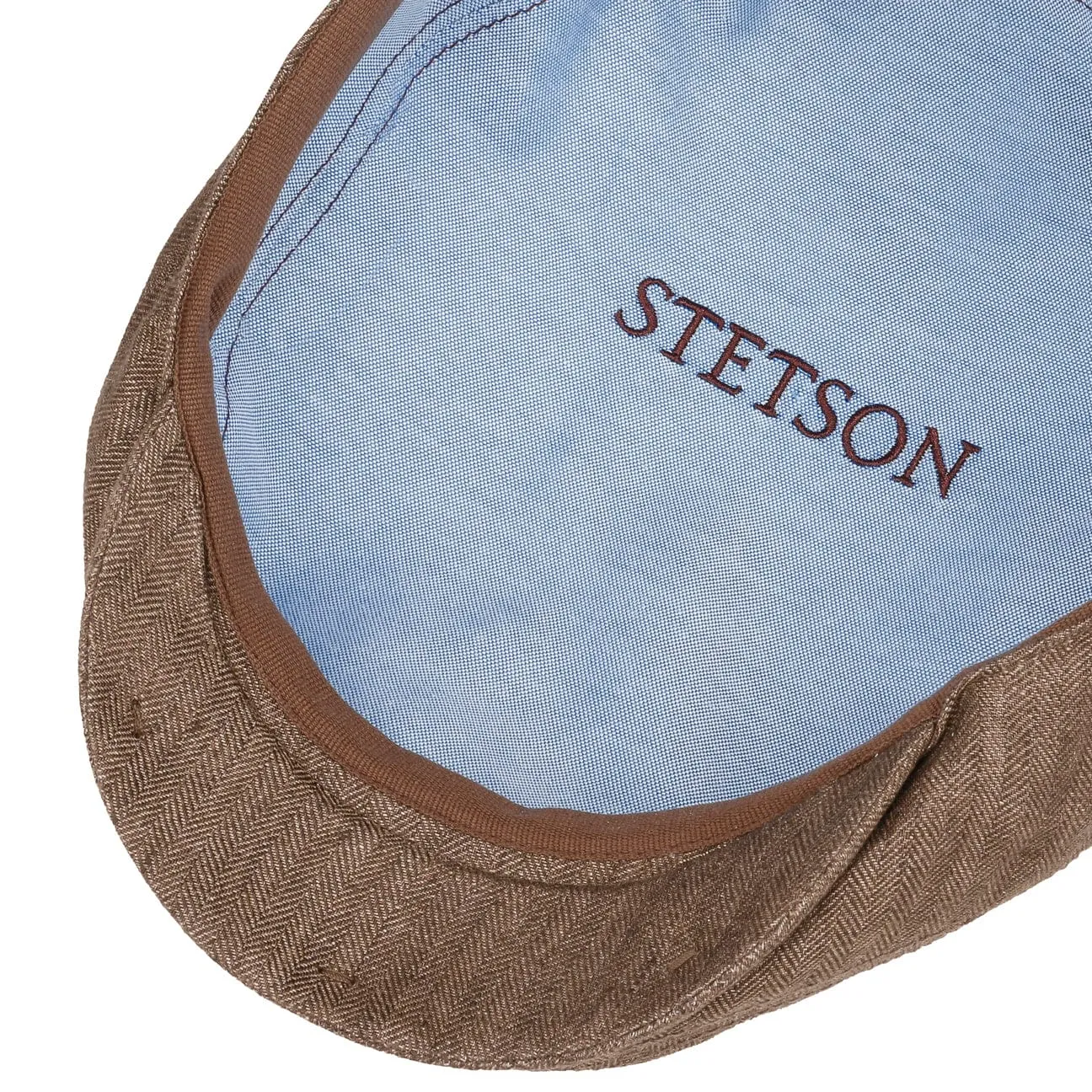 Woodfield Linen Flat Cap by Stetson