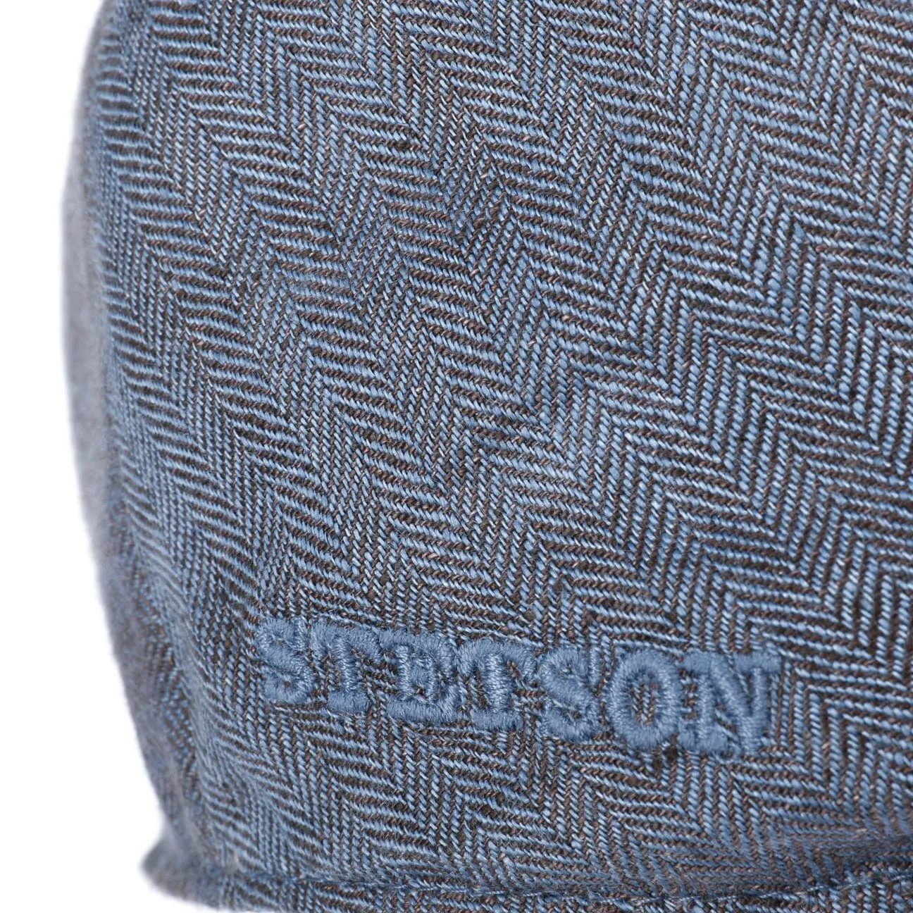 Woodfield Linen Flat Cap by Stetson