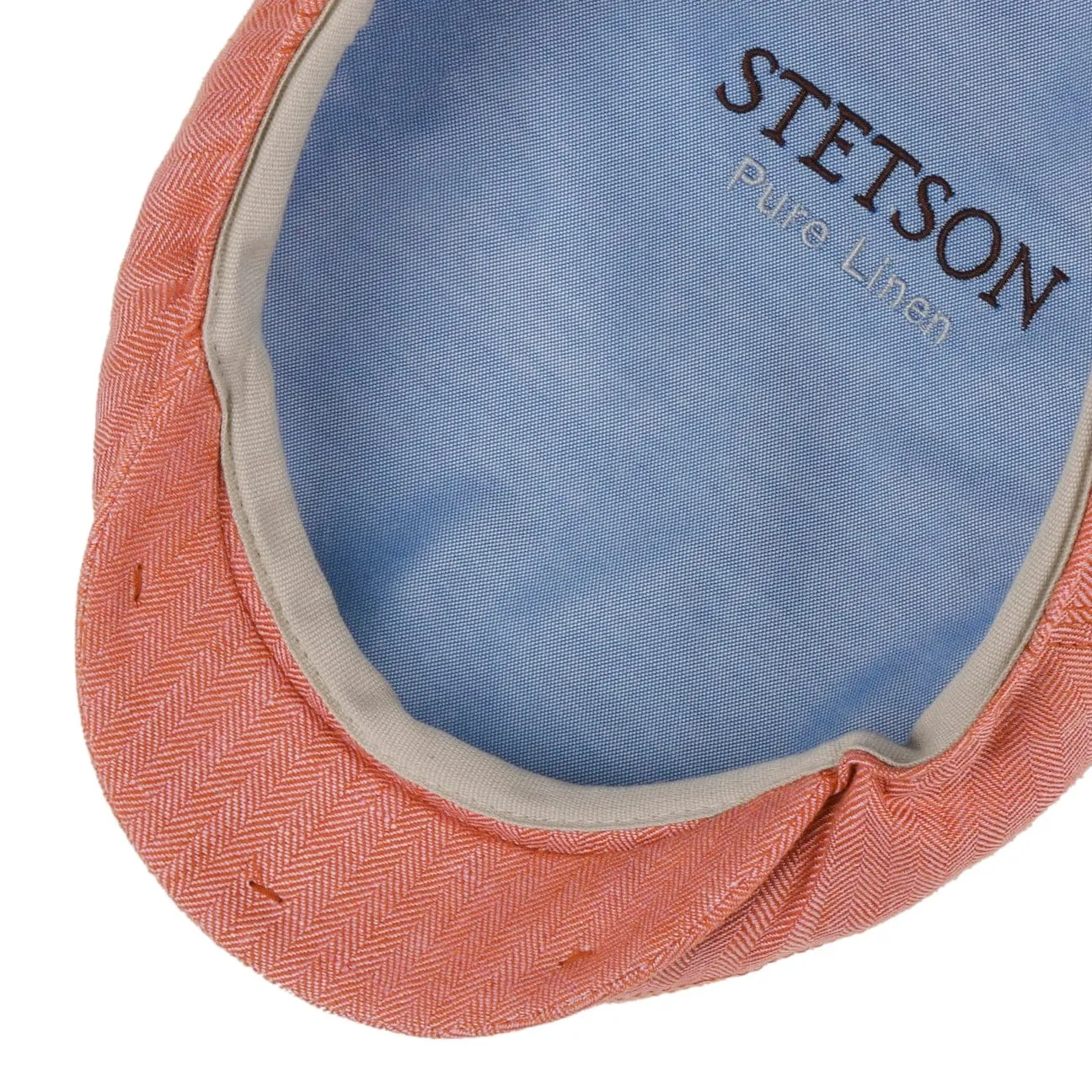 Woodfield Linen Flat Cap by Stetson