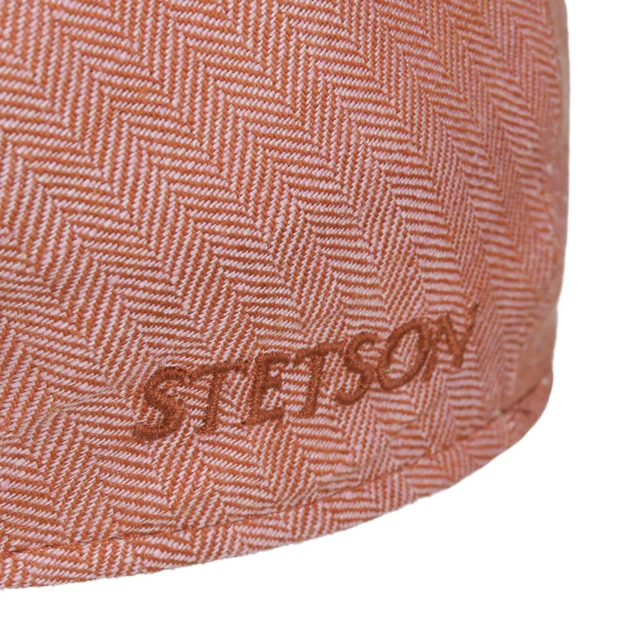 Woodfield Linen Flat Cap by Stetson