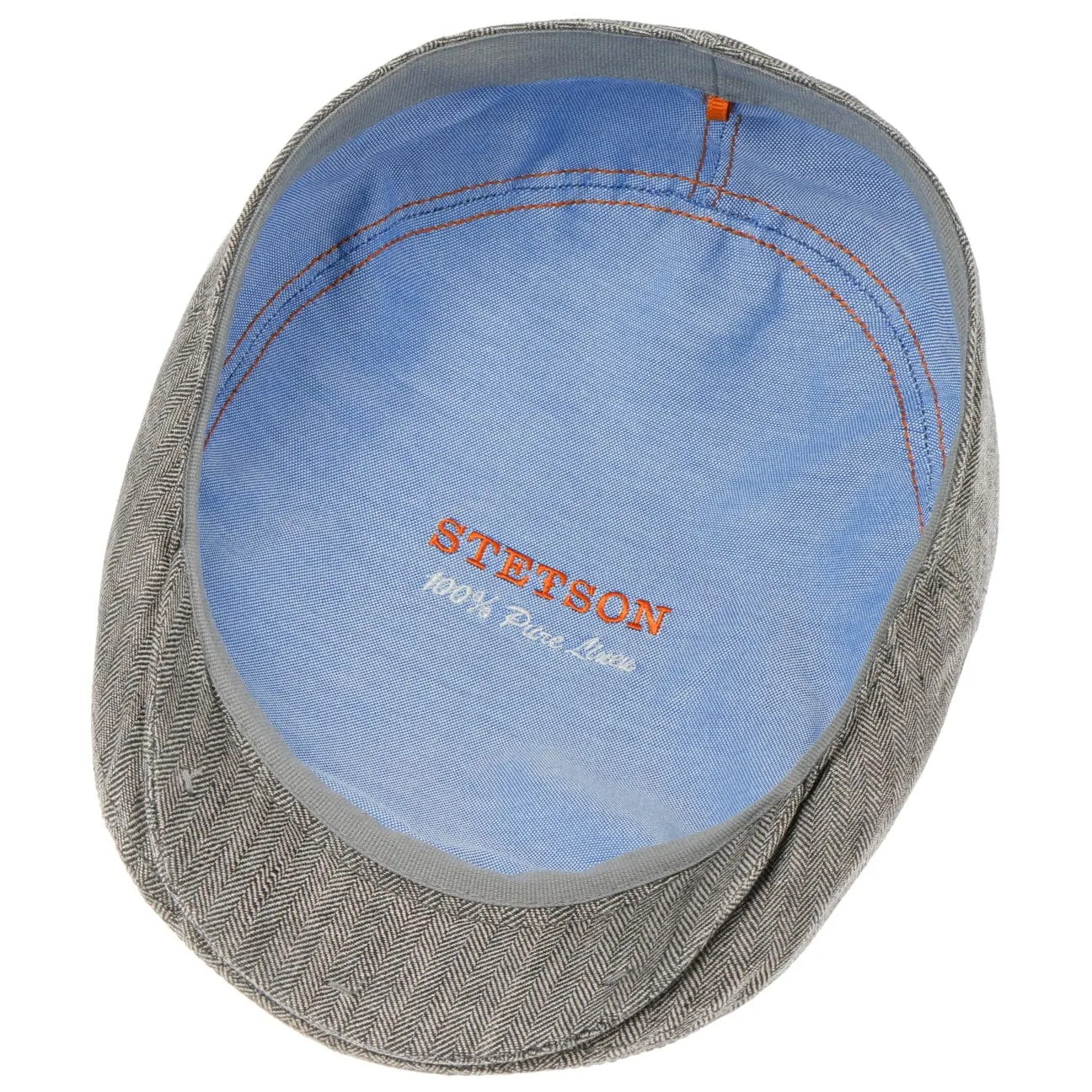 Woodfield Linen Flat Cap by Stetson